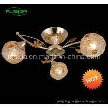 2012 China Popular Iron Chandelier with Crystal in French Gold